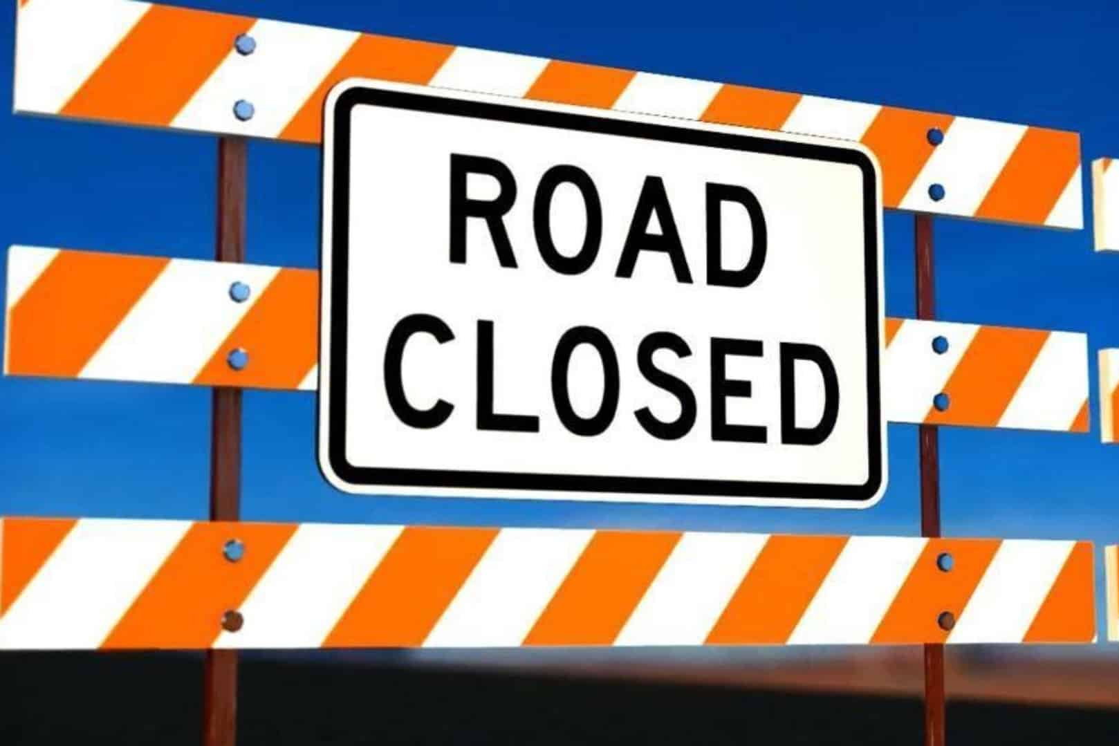 road closed Burlington traffic detour