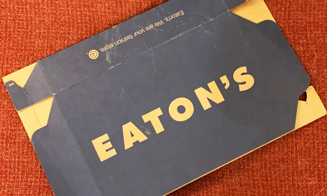 Eaton history memorabilia Burlington store