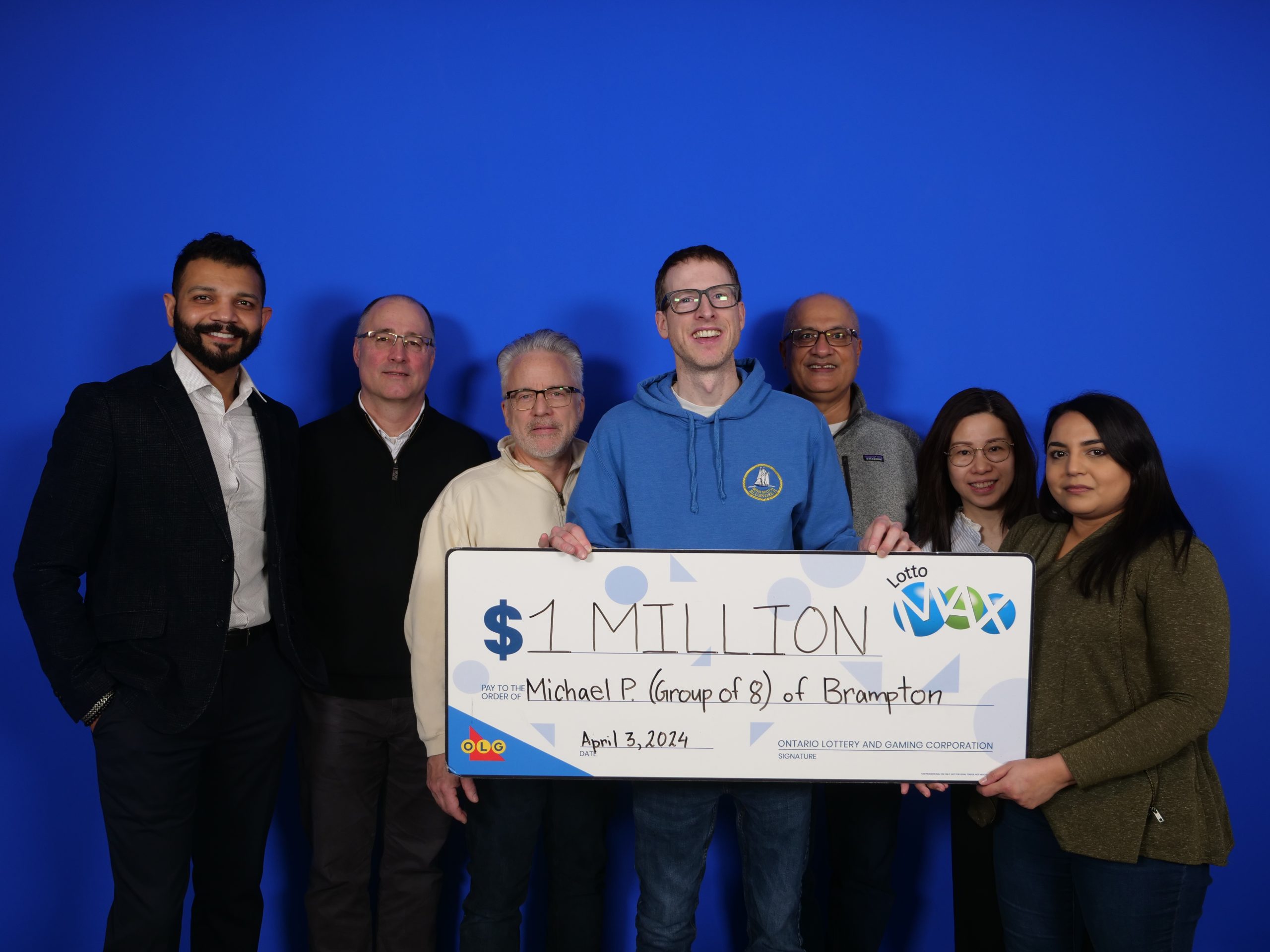 8-way winners of $1M lottery prize in Ontario Brampton Oakville Burlington